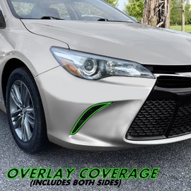 SlickMod PreCut Vinyl Smoke Tint for 2015-2017 Toyota Camry Turn Signal & DRL Light (4. DRL/Turn Signal, 20% Dark Smoke)