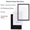 Autjvy 3.5x5 Picture Frame Matte Black Modern Simple Thin Aluminum