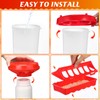 Afarnook 4 Pack 3L Heated Chicken Waterer for Winter 0.8