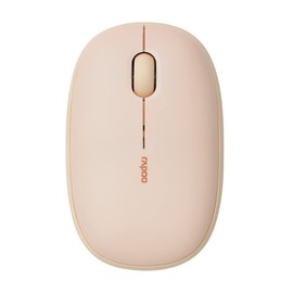 Rapoo M660 Silent kabellose Maus wireless Mouse 1300 DPI Sensor 9 Monate Batterielaufzeit leise Tasten ergonomisch für Rechtshänder und Linkshänder PC & Mac - beige