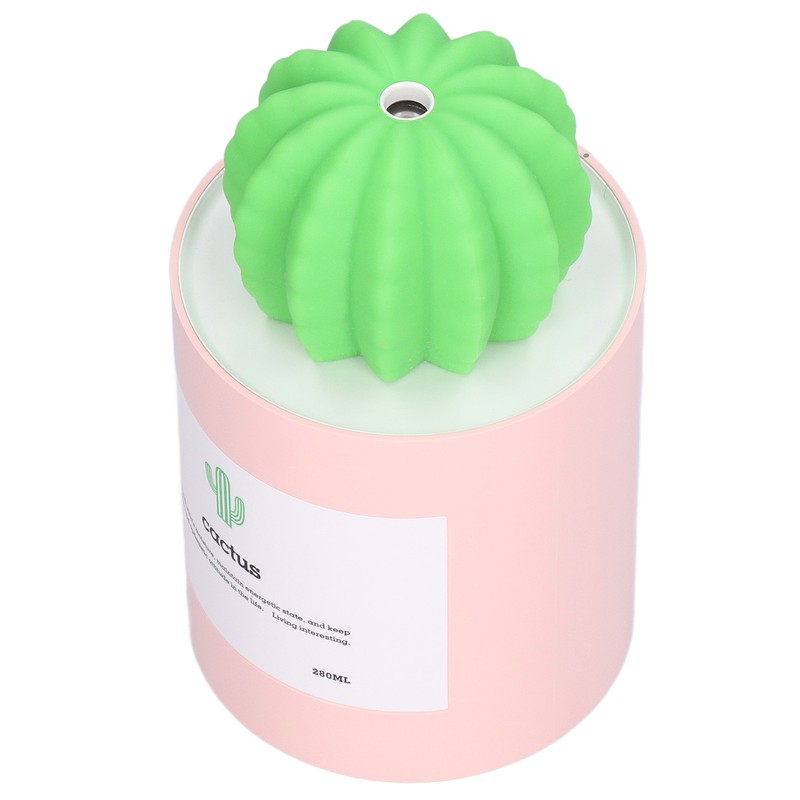 280ml Cactus Desktop Humidifier USB Power Supply Mute Nano Atomization