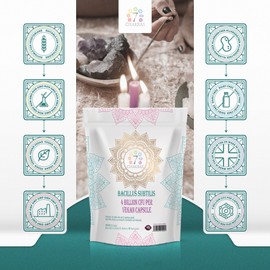 7C Bacillus Subtilis | 120 High Strength Probiotic Supplements - 4 Billion CFU Bacillus Subtilis per Capsule | Spore Probiotics | Non-GMO, Gluten & Allergen Free | Manufactured in The UK