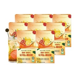 Pure 100 Organic Lesjamon Lemon Grapefruit Juke 14 Pox 8 Box / 퓨어 100 유기농 레자몽 레몬 자몽즙 14포 x 8박스