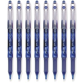 Pilot Precise P-500 Gel Rolling Ball Pen, Extra Fine Blue Ink 8-PACK(38601)