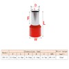 Teansic 20PCS AWG 3/0 Insulated Wire Ferrules Connectors,E95-25 Ferrule Cord