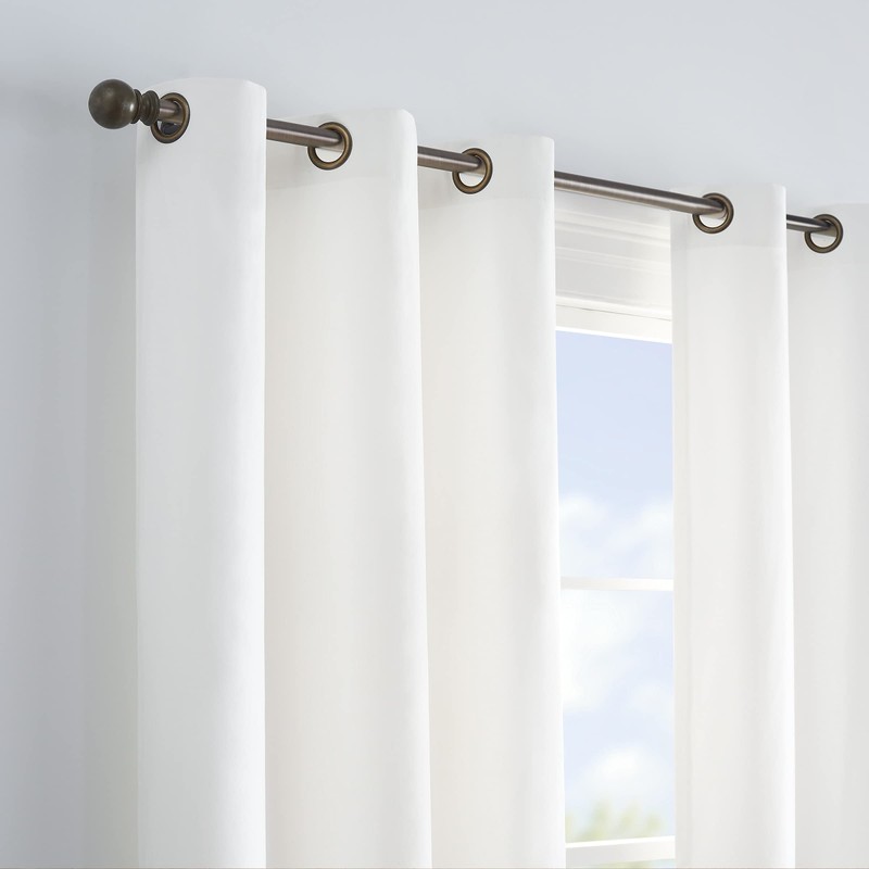 Eclipse 10708042X084WHI Microfiber Thermal Blackout Panel, 42" x 84", White