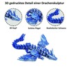 Pack of 2 3D Dragon, 3D Dragon, 3D Printed Dragon,