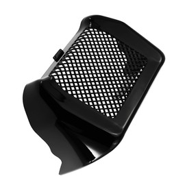 HCmotorku Motorcycle Oil Cooler Cover Case with Bracket Fit for Harley Touring Road King Road Glide Street Glide FLHR FLHX FLTRX 2017-2025 (Black)