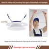 Awclub White Goof Trim Ring for 3 Inch Recessed Cans