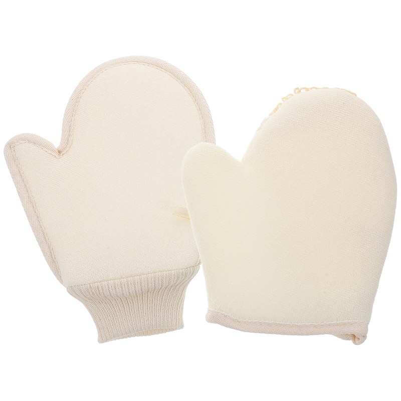 PRETYZOOM 2piezas Guantes de Baño Exfoliantes para Ducha Guante de