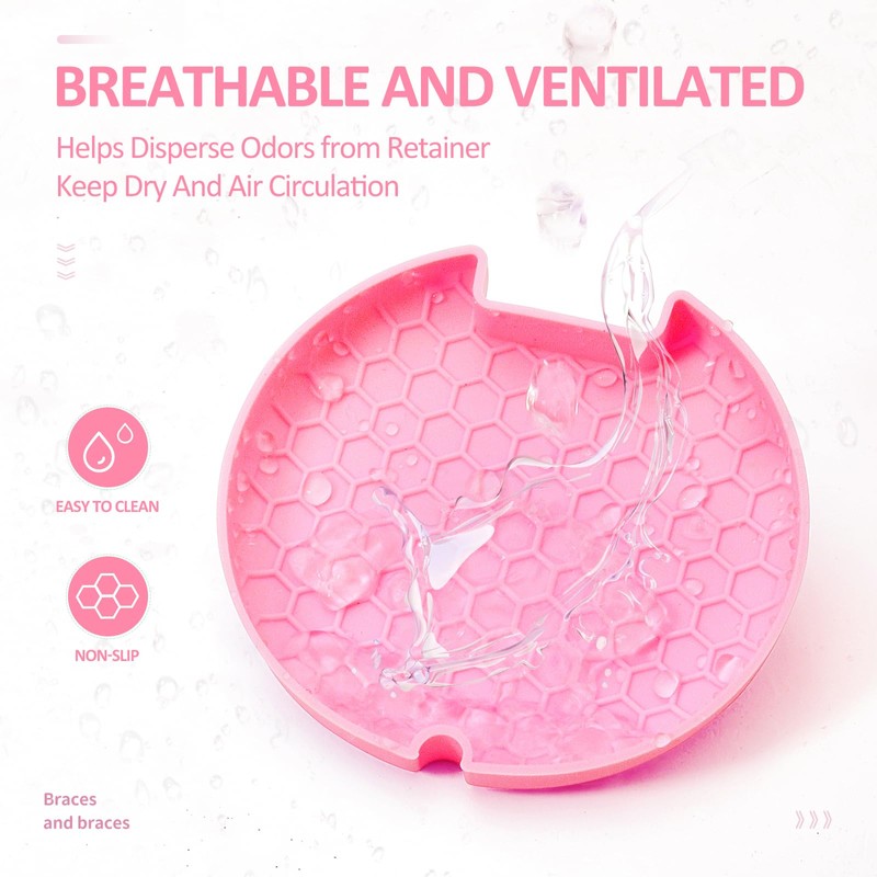 Gaboolo Retainer Case Slim Aligner Case with Vent Holes Removable