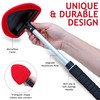TAKAVU Windshield Window Cleaner Tool, Extendable Long-Reach Handle, Unique Pivoting