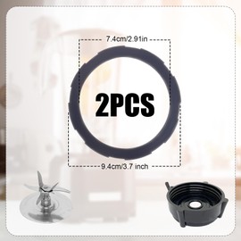 2pcs Oster Pro 1200 Blender Gasket for, Rubber Blender Seal Ring O-Ring Accessories Blender Replacement Parts for BLSMB-GTF-000, BLSMB-CBF-000, BLSMB-CGB-000