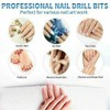 16pcs Ceramic Nail Drill Bits Set File Acrylic Manicure Pedicure