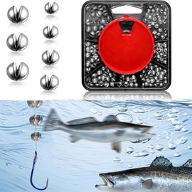 Fishing Weights, 179 PCS Split Shot Fishing Weights, 7-way Splitter Fishing Tackle Set, Durable Fishing Weights Shot for all Fishing Conditions, for Carp and Coarse Fishing