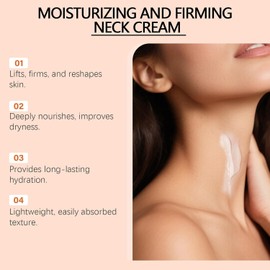 Crema para el Cuello - Reafirmante y Lifting, Crema con Colágeno y Extracto de Manzanilla - Hidratante Iluminador para Cuello y Escote, para Líneas Finas y Piel Seca y Flácida (50g)