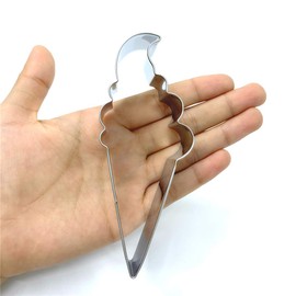 LILIAO Ice Cream Cookie Cutter for Summer - 1.9 x 4.5 inches - Stainless Steel