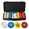SLOWPLAY Godel 14g Clay Poker Chips Set for Texas Hold’em,