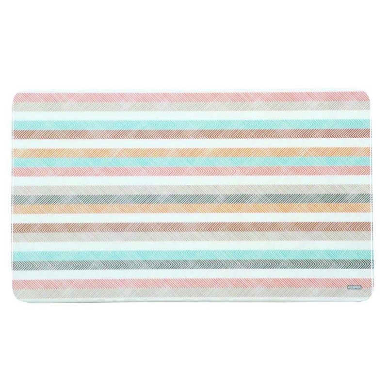 Kesper 31254 Decorative Breakfast Board with Stripes, Melamine, Square, 23.5