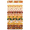 Lemicin 60PCS Thanksgiving Slap Bracelets Autumn Maple Leaf Turkey Pumpkin