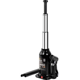 Torin 4 Ton (8,000 LBs) Double Ram Welded Hydraulic Car Bottle Jack for Auto Repair and House Lift, Black, ATH80402XB