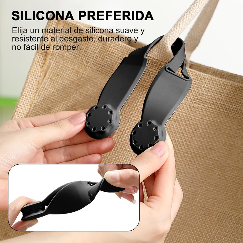Clip Magnético para Sombreros de Viaje, Silicona, 2 Piezas Manos