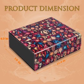 JoyHood Trading Card Storage Box, Card Deck Box for 1800+ Cards, Trading Card Box Compatible with MTG/YGO/TCG/OCG Cards, Card Box with 10 Card Separators (Mystical Enchanted Realm)