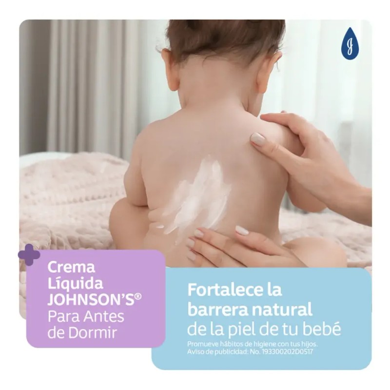 Johnson's crema corporal para bebé antes de dormir 200 ml
