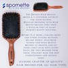 Spornette Deville Cushion Paddle Brush, Boar Bristle Hair Brush with