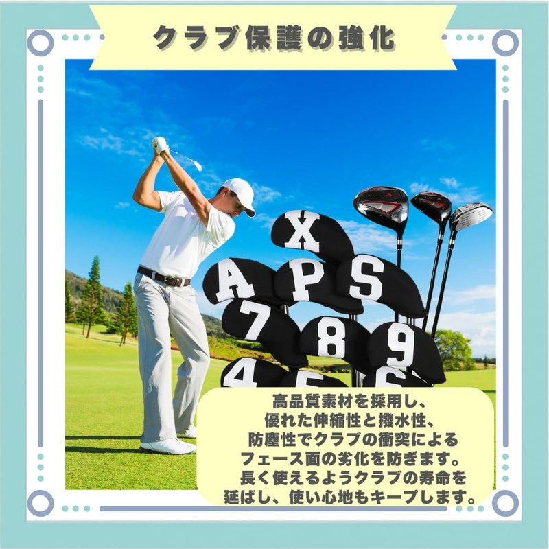 ideastore Golf Iron Covers Headcovers Wedge Covers Club Headcovers Set