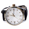 Men Quartz Watch Double Calendar Accurate Time PU Leather Strap