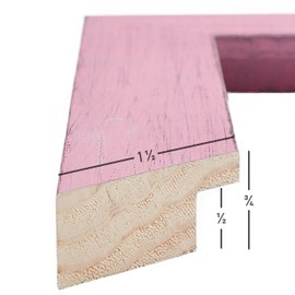 Craig Frames Jasper, 11 x 14 Inch Country Petticoat Pink Picture Frame Matted to Display an 8 x 10 Inch Photo