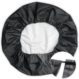 Spare Tire Cover for RV Trailer, Waterproof Leather Wheel Cover with American USA Flag, Camper Spare Tire Cover Fit for Jeep Wrangler Rv SUV Truck Travel Trailer 14"