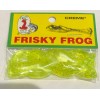 Creme 1 1/2" Creme LureBait * Frisky Frog  Chartreuse Silver Glitter  * Pack of 7