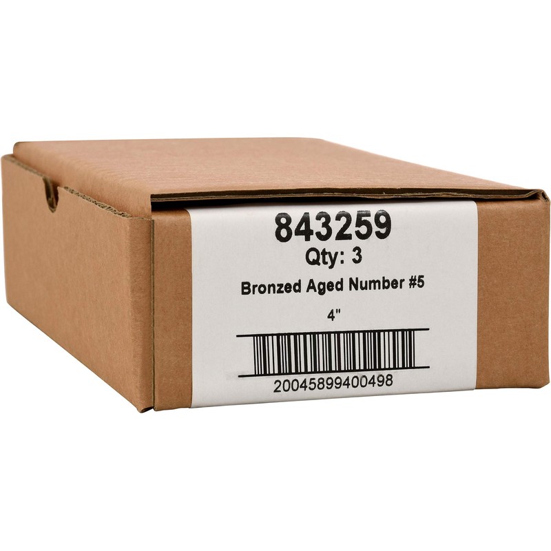 Distinctions by Hillman 843259 4-Inch Die Cast Self-Adhesive House Address