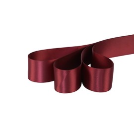 Ribbonitlux 1.5" wide Double Face Satin Ribbon 25 Yards (277-Burgundy）, Set For Gift Wrapping, Party Decor, Sewing Applications, Wedding and Craft