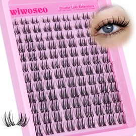 wiwoseo Spiky Lash Clusters with Spikes Manga Eyelash Clusters Anime Cluster Eyelash Extensions Fairy Cluster Lashes Clear Band Lashes Clusters Manga Lashes Natural Lash Clusters for Beginners(8-16mm)