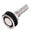 316 Stainless Steel Straight Thru Hull Valve Fitting 16mm Vent