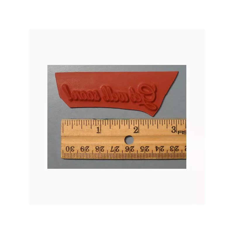 Sweet Grass Stamps Get Well Soon UNMOUNTED rubber stamp, fancy