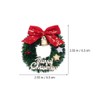 MAGICLULU Christmas Wreath Decorations 10pcs Mini Christmas Wreaths with Bow