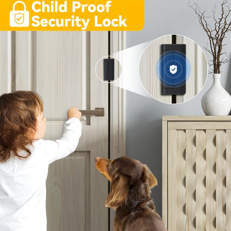 Rerishom Door Lock Withstand 800 lbs for Inward Swinging Door,