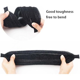 Black Vintage Wide Headbands, Lace Shiny Hair Hoop, Large Head Bands, Temperament Wide Hairbands for Women Non Slip Elegant Head Wrap Headbands, Hair Accessories, Women's Fashion