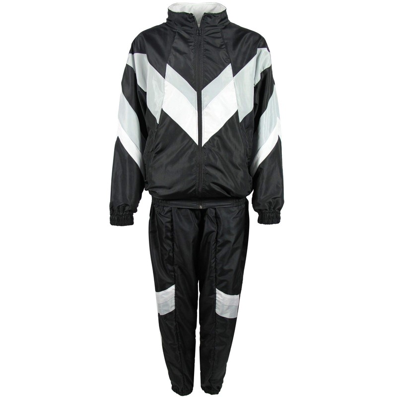 Foxxeo 80s Costume for Adults Premium 80s Tracksuit Assi –