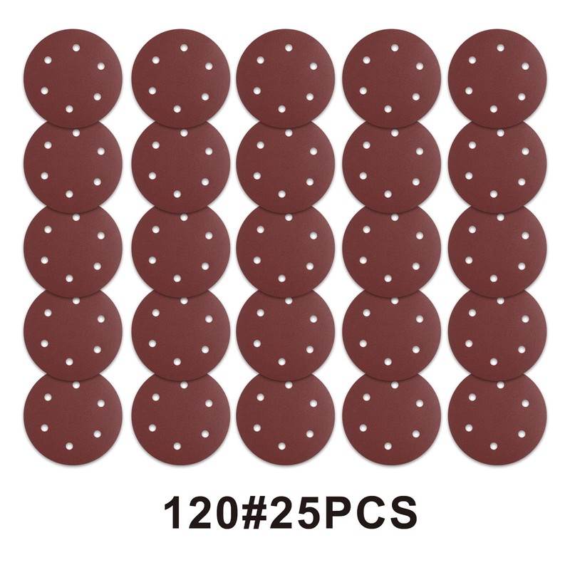 MAXXT 225mm Drywall Sander Sandpaper #120 25Pcs Hook & Loop