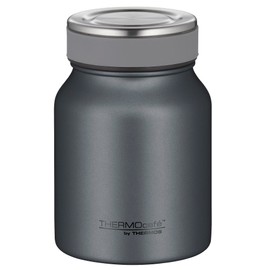 THERMOcafé by THERMOS TC Food Jar Graphite Grey Mat 0.50 L, Insulated Food Jar, Thermal Container, Double-Walled Lunch Pot Made of Stainless Steel, Leak-Proof, Dishwasher Safe, for Office and Travel