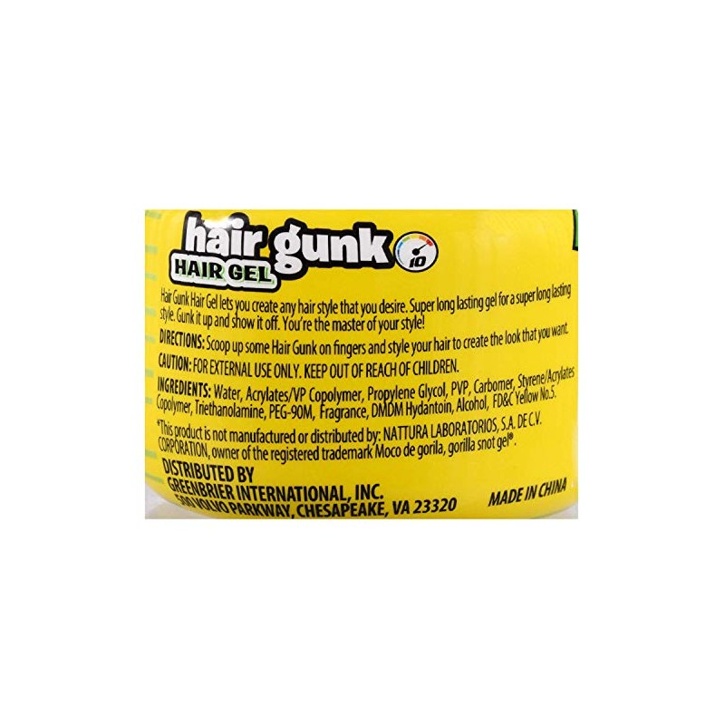 Hair Gunk Hair Gel, 6 oz. Tub