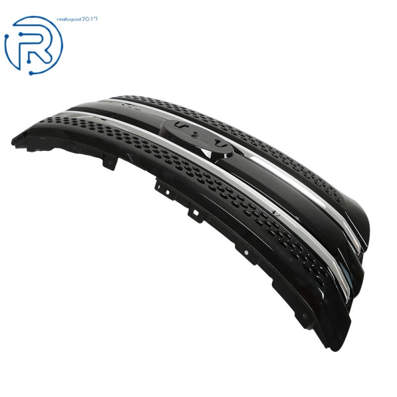 netuera Front Upper+Lower Grille Gloss Black Grill For 2011-2015 Ford