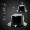 Windy City Novelties 12 Pack Black Mini Top Hats –