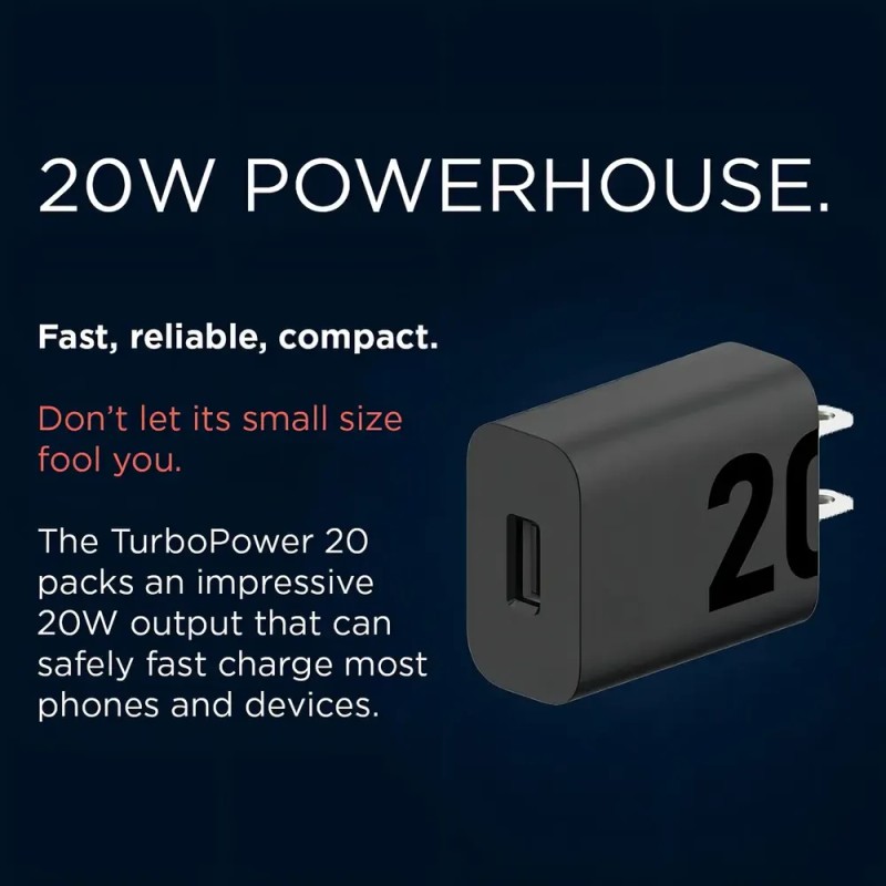 Motorola Turbo Power 20w USB SA18D59386 color Negro