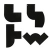 4pcs Barber Enhancement Cards with Measurement Indicators,Beard Shaper,Shaping Templates for